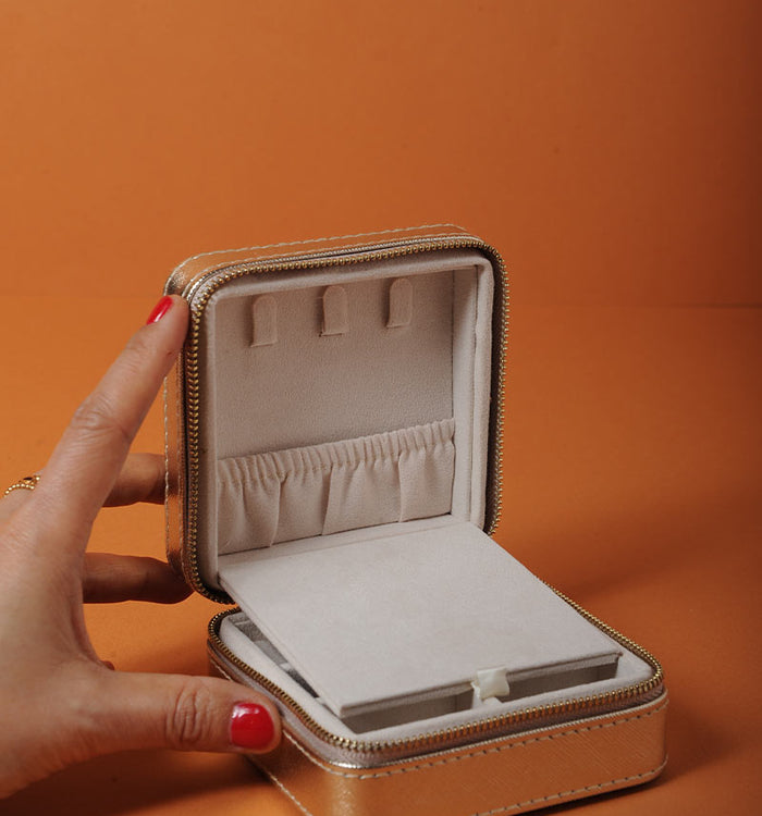 Antoinette Ameska Boite à Bijoux Doré