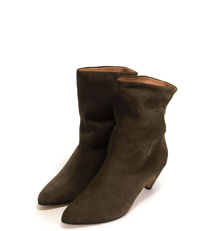 Antoinette Ameska Boots VULLY Kaki (velours)