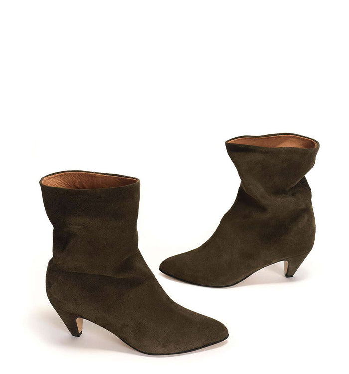 Antoinette Ameska Boots VULLY Kaki (velours)