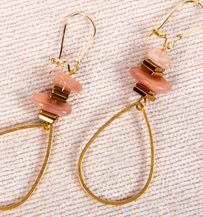 Antoinette Ameska Boucles D'Oreilles GABY 01 Nude