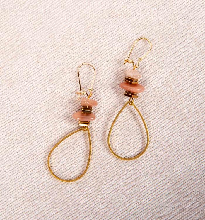 antoinette ameska Boucles d'Oreilles GABY 01 Nude