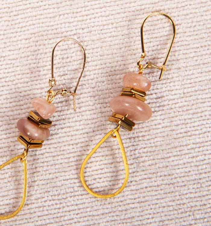 Antoinette Ameska Boucles D'Oreilles GABY 02 Nude