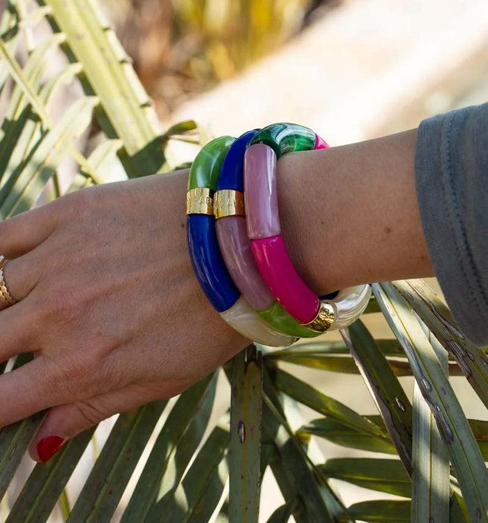 antoinette ameska Bracelet AMAZONIA Bleu/Fuschia