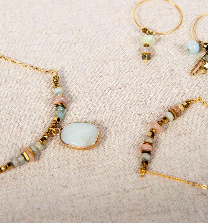 Antoinette Ameska Bracelet ANAIS Vert D'eau