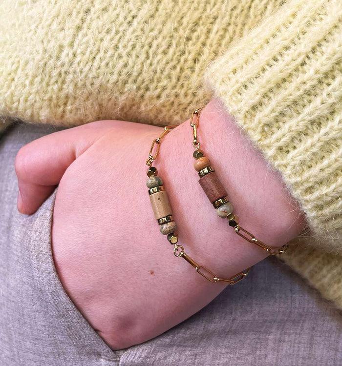 Antoinette Ameska Bracelet AURORE 02 Beige