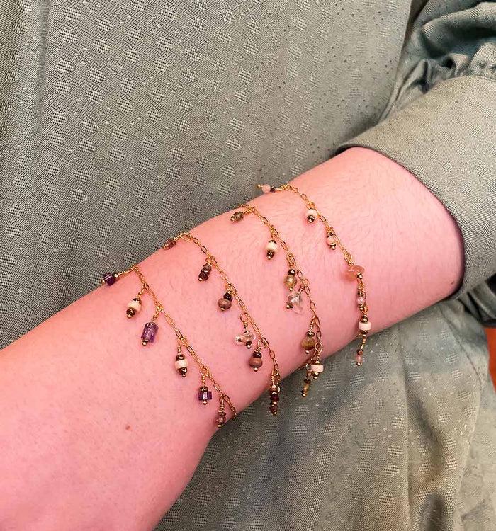 Antoinette Ameska Bracelet CORALIE Vert D'eau