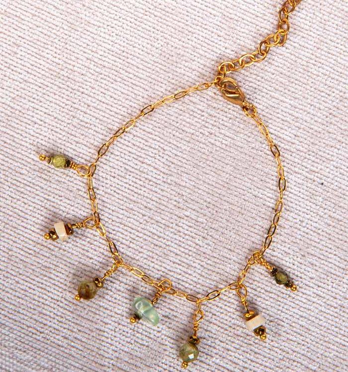 antoinette ameska Bracelet CORALIE Vert d'eau