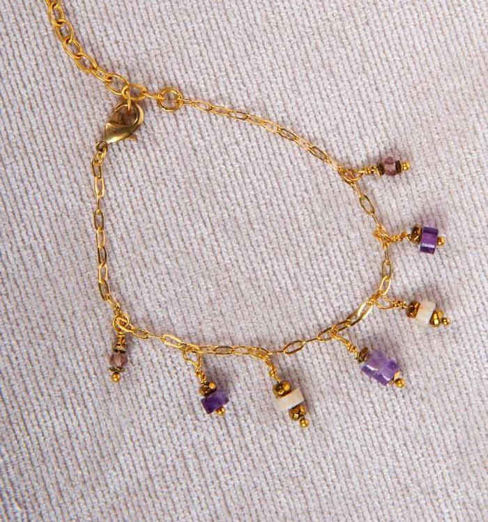 Antoinette Ameska Bracelet CORALIE Violet