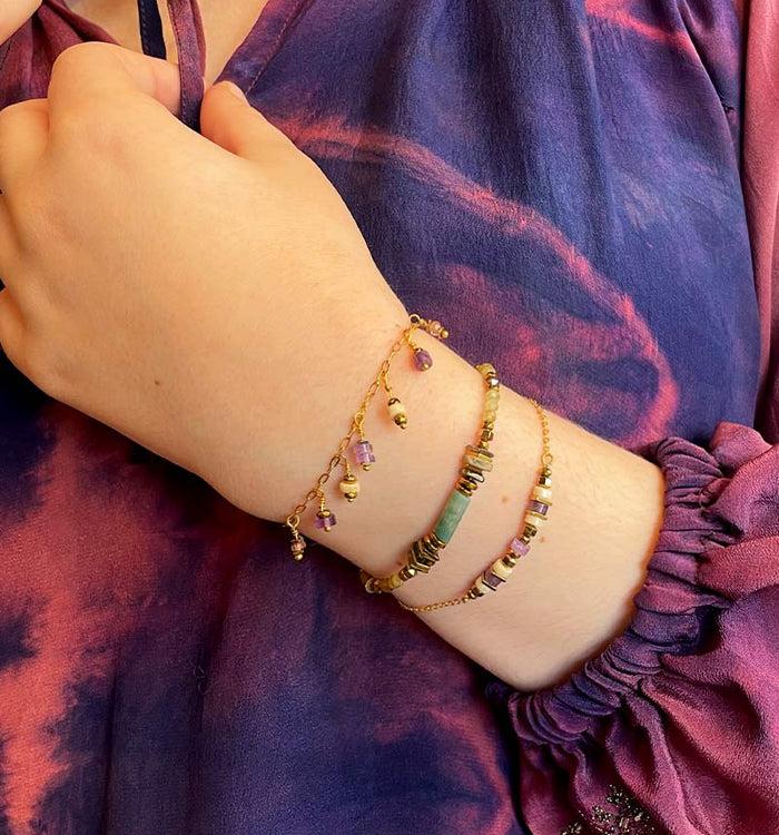 antoinette ameska Bracelet CORALIE Violet