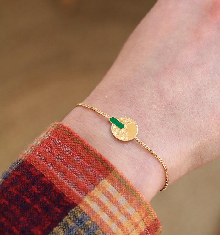 Antoinette Ameska Bracelet KYOTO Email Vert