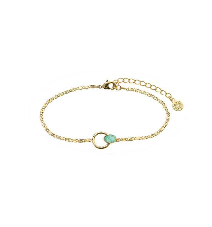 Antoinette Ameska Bracelet SATURNE Amazonite