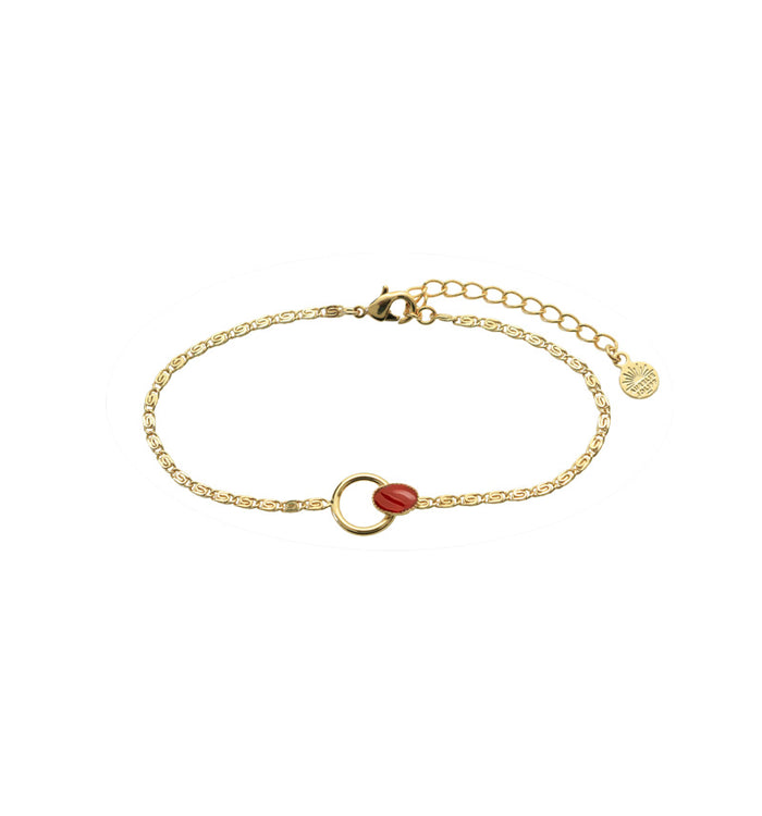 Antoinette Ameska Bracelet SATURNE Cornaline