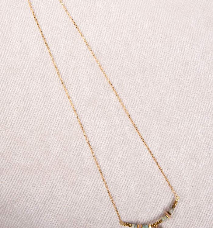 Antoinette Ameska Collier ANAIS Vert D'eau