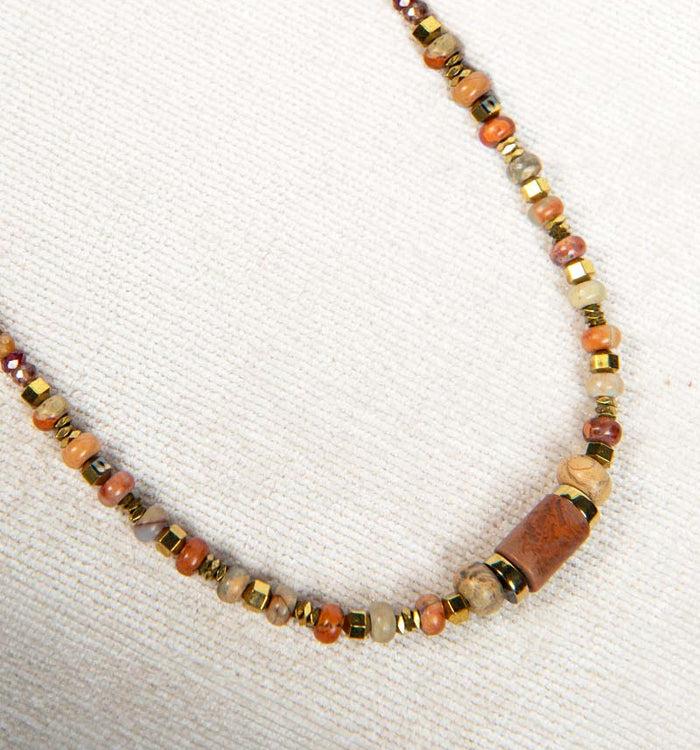 antoinette ameska Collier AURORE 01 Terracota