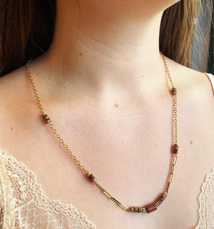 antoinette ameska Collier AURORE 02 Terracota