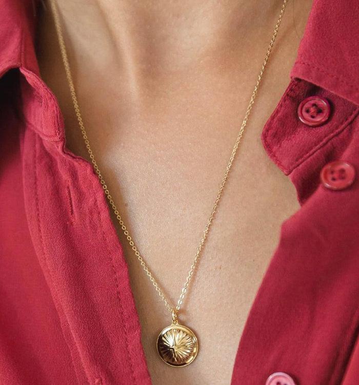 antoinette ameska Collier - Blason Doré