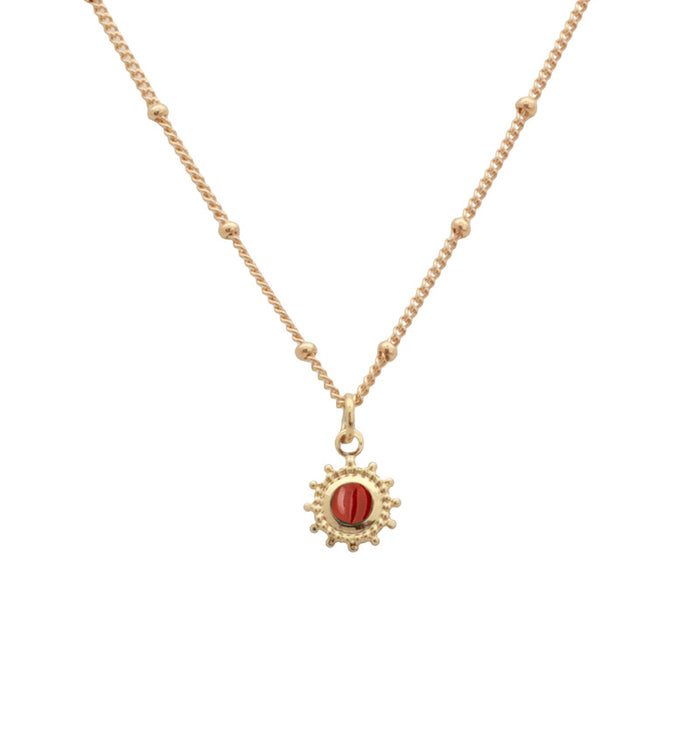 Antoinette Ameska Collier Court MARQUISE Cornaline