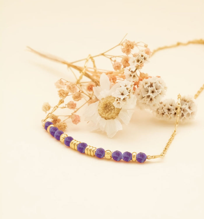 antoinette ameska Collier court SAKURA Améthyste