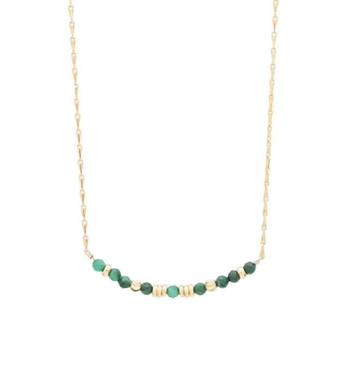 Antoinette Ameska Collier Court SAKURA Malachite