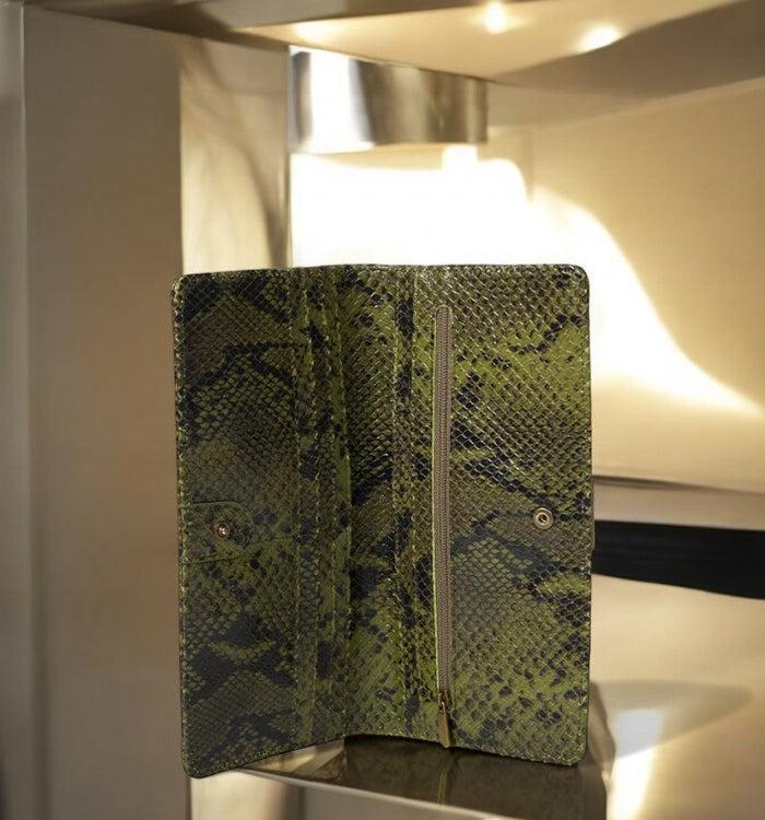 Antoinette Ameska Compagnon IBIZA Kaki Python