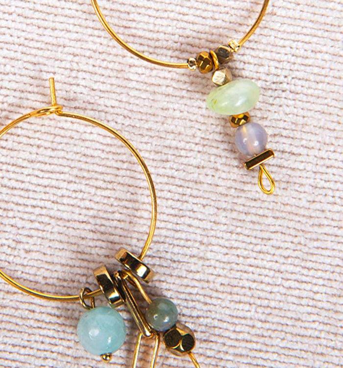 Antoinette Ameska Créoles AURORE 02 Vert D'eau