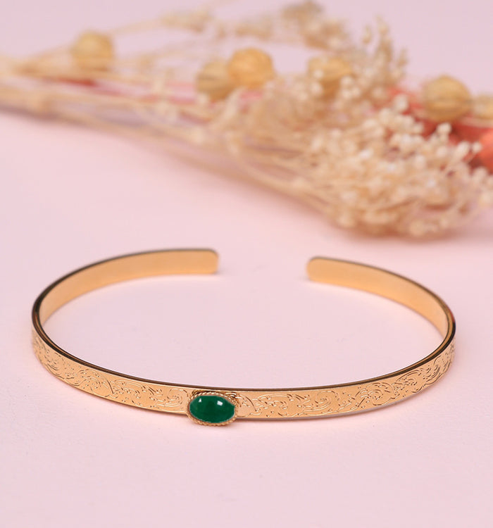 antoinette ameska Jonc HOKUSAI Agate Verte