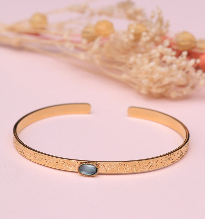 antoinette ameska Jonc HOKUSAI Nacre grise