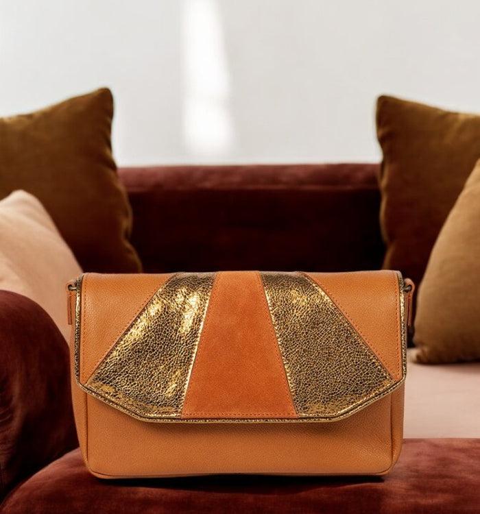 Antoinette Ameska Petit Sac AVOLA Camel/Bronze