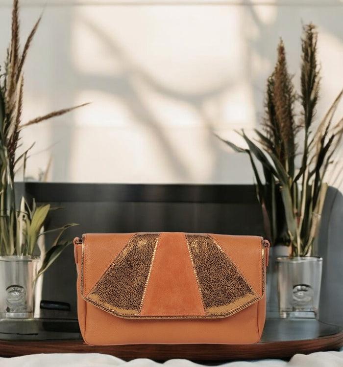 Antoinette Ameska Petit Sac AVOLA Camel/Bronze