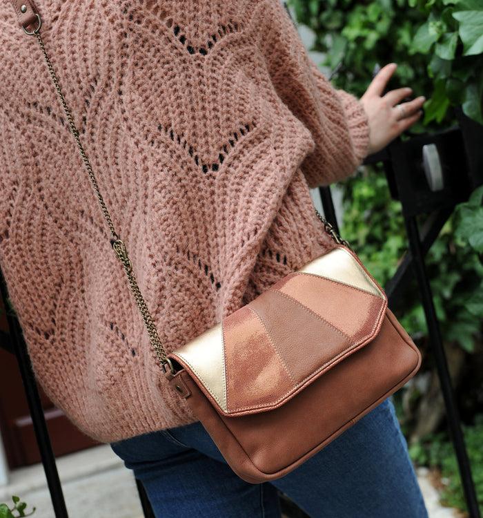 Antoinette Ameska Petit Sac AVOLA Tabac