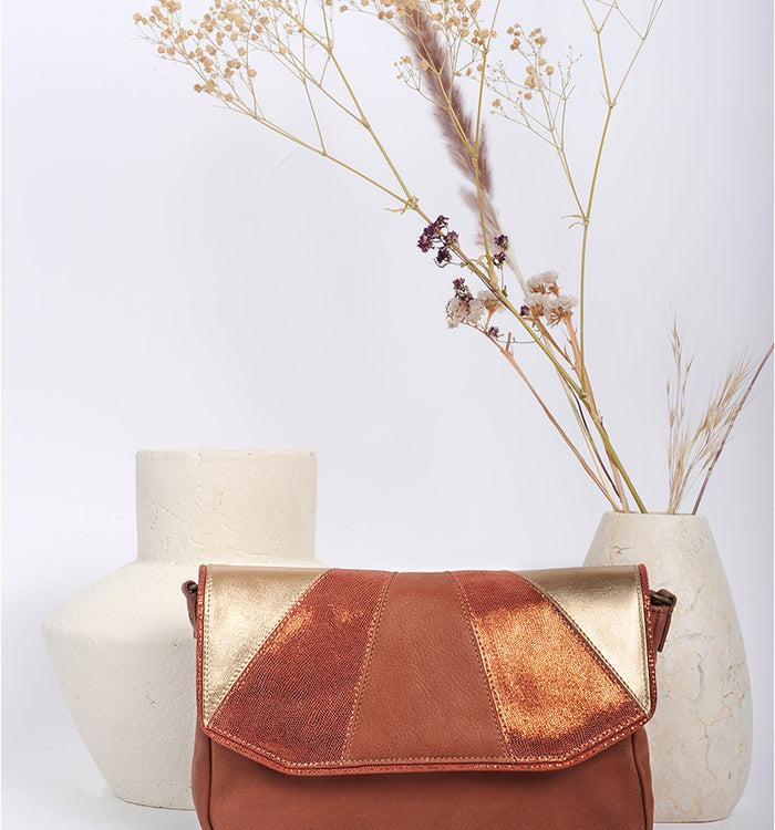 Antoinette Ameska Petit Sac AVOLA Tabac