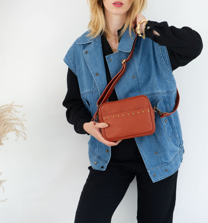 Antoinette Ameska Petit Sac BROOKLYN Tabac