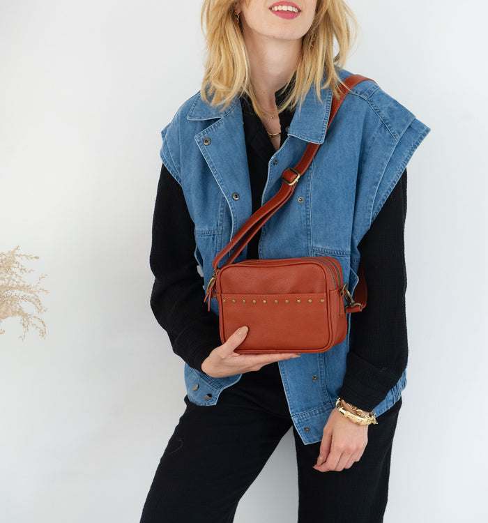 Antoinette Ameska Petit Sac BROOKLYN Tabac