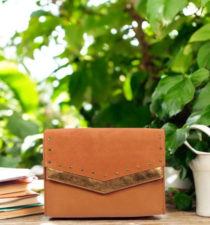 antoinette ameska Petit Sac LANNA Noisette/Bronze