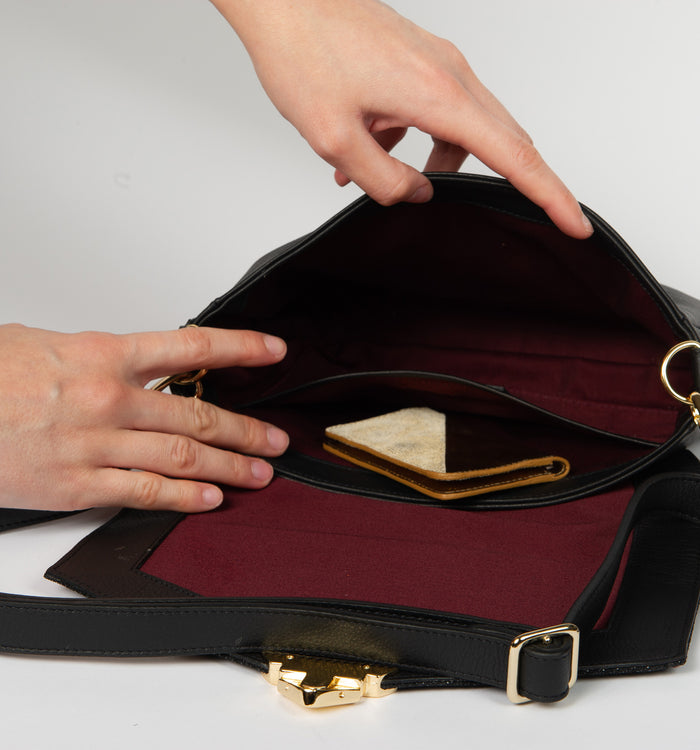 Antoinette Ameska Petit Sac POSITANO Bleu Pétrole