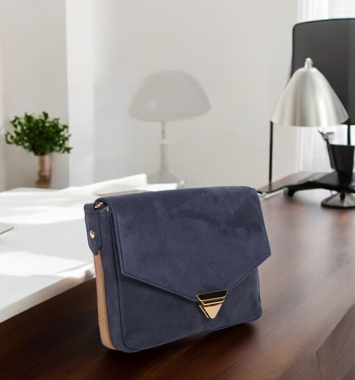 antoinette ameska Petit Sac POSITANO Bleu Pétrole