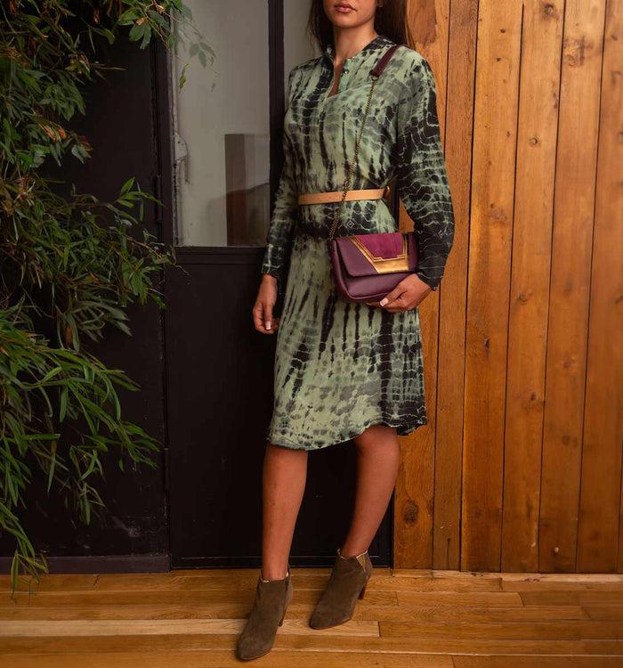 Antoinette Ameska Petit Sac TOKYO Bordeaux/Prune