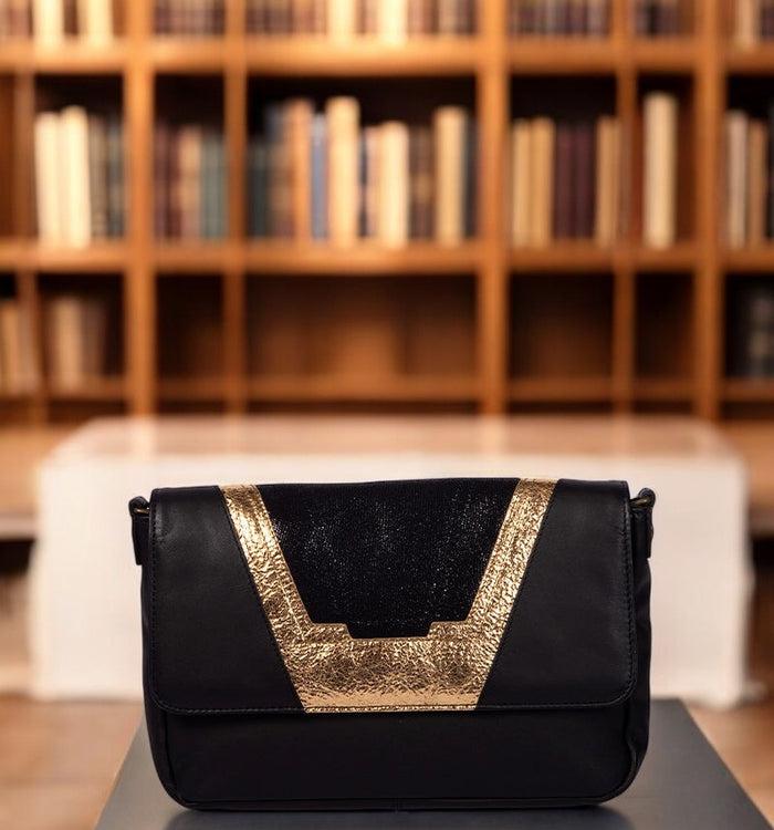 antoinette ameska Petit Sac TOKYO Noir/Irisé Or