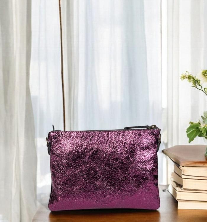 Antoinette Ameska Pochette GIZEH Noir/Fushia