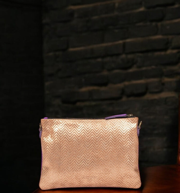 Antoinette Ameska Pochette GIZEH Violet/Agrume