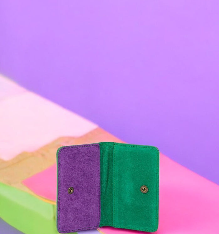 Antoinette Ameska Porte-carte BILBAO Vert/Violet