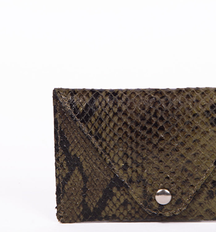 Antoinette Ameska Porte-carte FLORENCE Kaki Python