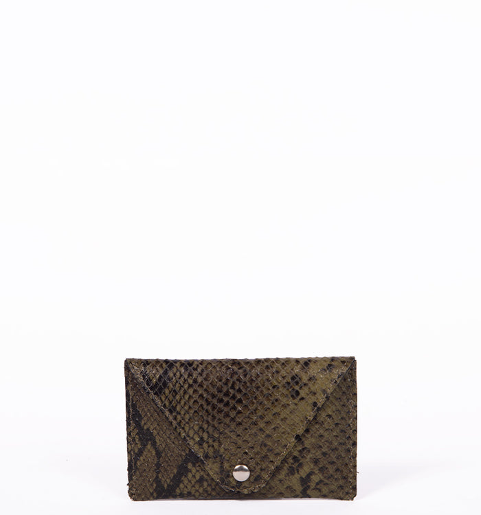 antoinette ameska Porte-carte FLORENCE Kaki Python