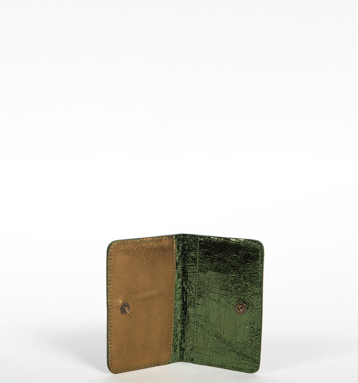 Antoinette Ameska Porte-carte NEVADA Vert Craquelé