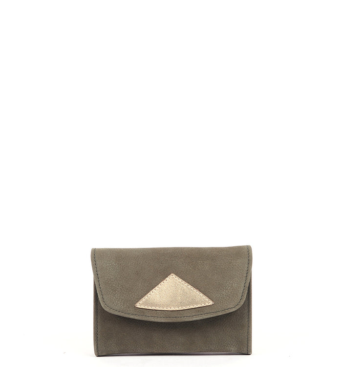 antoinette ameska Porte-Monnaie CHICAGO Kaki/Or