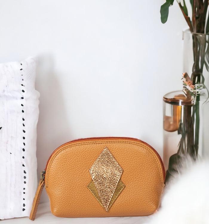 antoinette ameska Porte-Monnaie SICILE Camel/Ambre