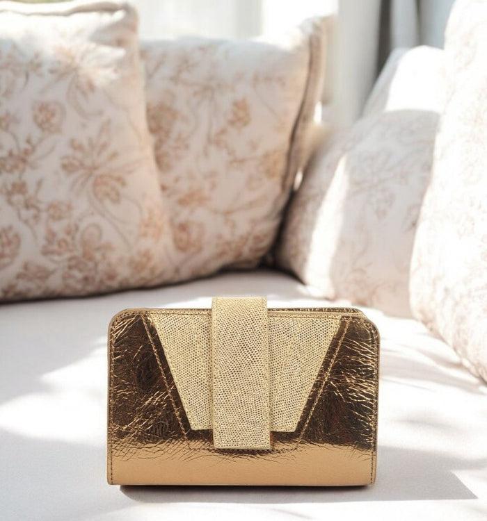 antoinette ameska Portefeuille TOKYO Bronze