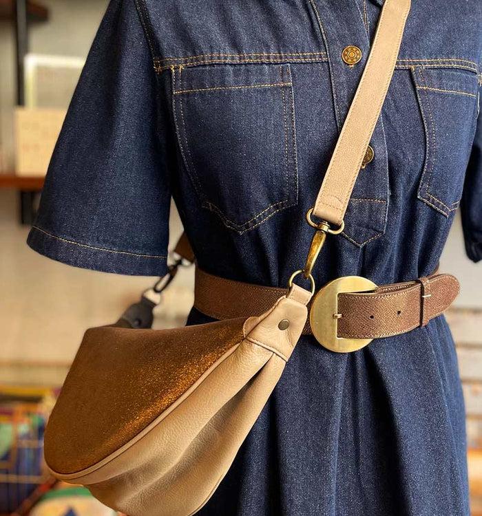 Antoinette Ameska Sac Banane PIANA Grès/Bronze