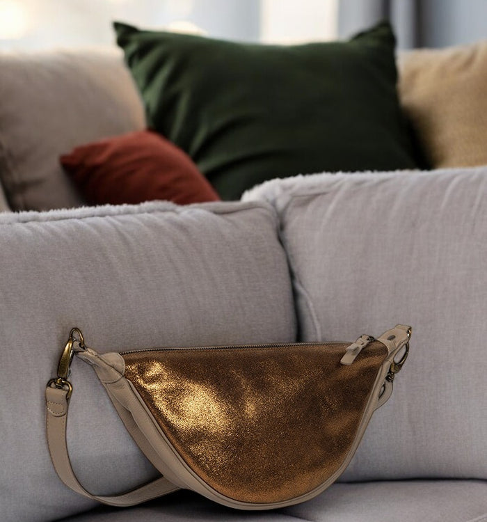 Antoinette Ameska Sac Banane PIANA Grès/Bronze