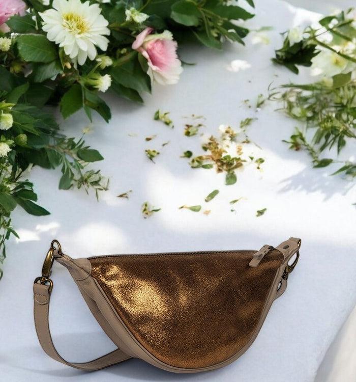 antoinette ameska Sac Banane PIANA Grès/Bronze